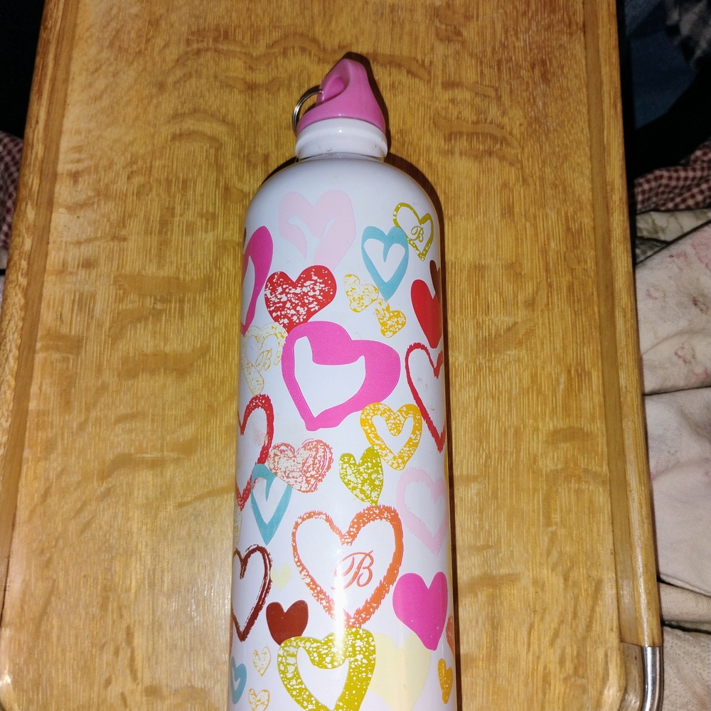 Brighton Heart Pattern Bottle with Pink Accents